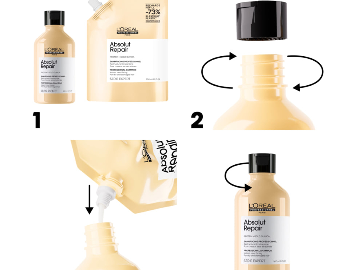 Belleza circular: L'Oréal Argentina revoluciona la peluquería profesional con empaques recargables