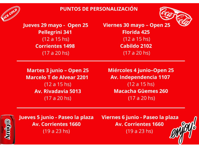 Coca-Cola te invita a dejar tu huella: Personalizá tu botella y creá un momento único