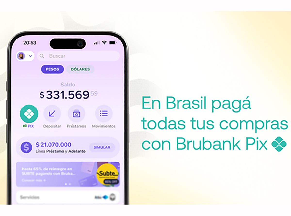 Brubank innova en pagos internacionales: Primer banco argentino en integrar PIX para transacciones directas en Brasil