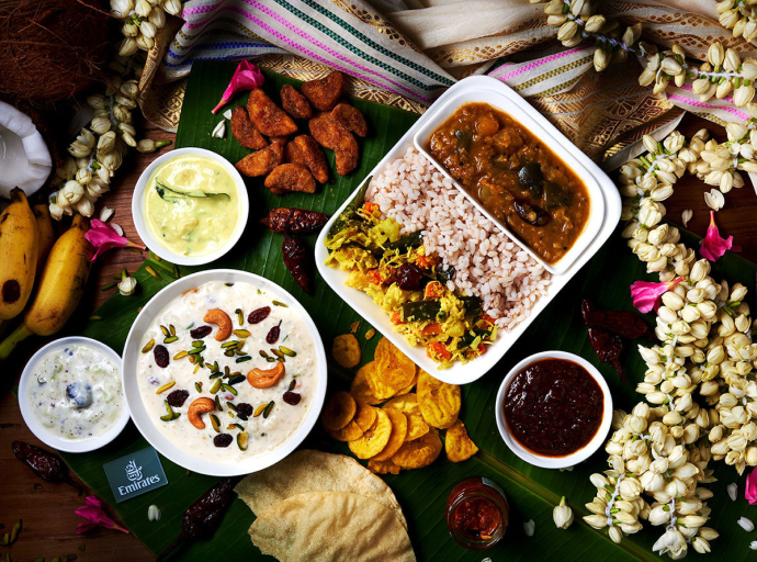 Emirates ofrece sabores de Onam a bordo para celebrar la cosecha de Kerala.