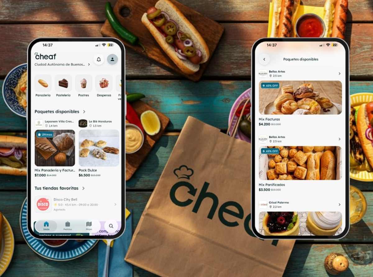 Rescate de alimentos a precios mínimos: Cheaf renueva su app y suma descuentos del 66%.